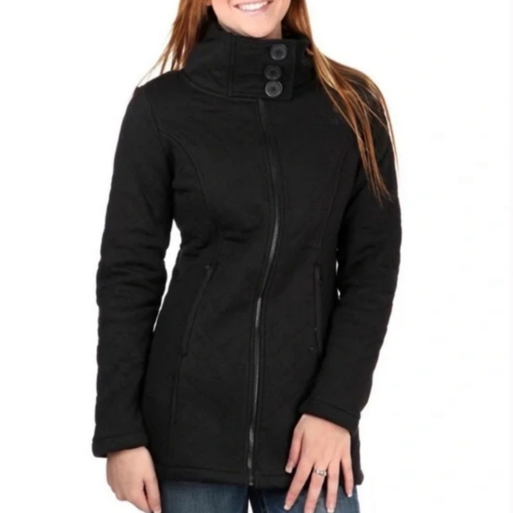 The North Face Women Caroluna Jacket Attached Hood Black SizevMedium